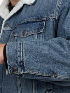 Blouson Jean Sherpa Levi's Grande Taille  homme grande taille - Capelstore