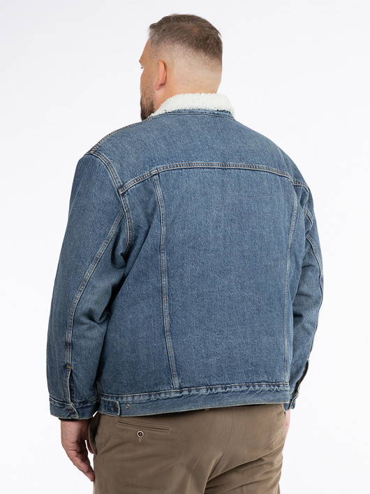 Blouson Jean Sherpa Levi's Grande Taille  homme grande taille - Capelstore
