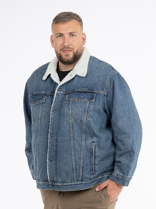 Blouson Jean Sherpa Levi's Grande Taille  homme grande taille - Capelstore