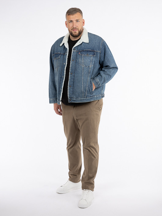 Blouson Jean Sherpa Levi's Grande Taille  homme grande taille - Capelstore