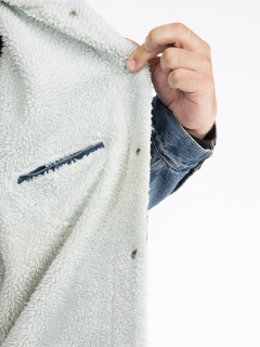 Blouson Jean Sherpa Levi's Grande Taille  homme grande taille - Capelstore