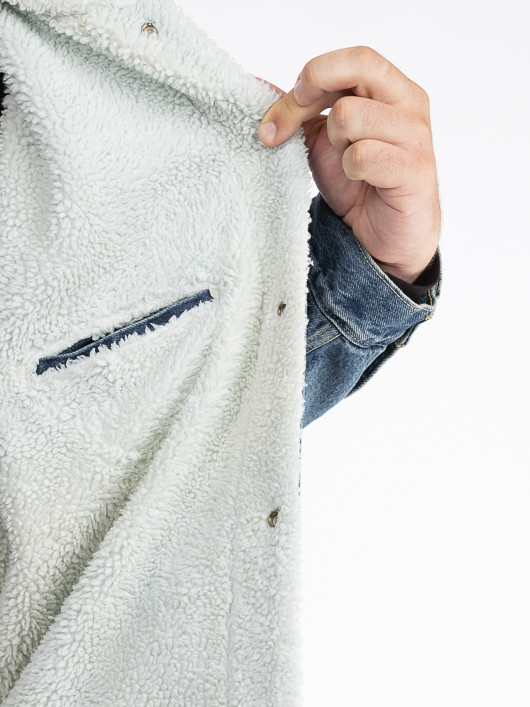 Blouson Jean Sherpa Levi's Grande Taille  homme grande taille - Capelstore