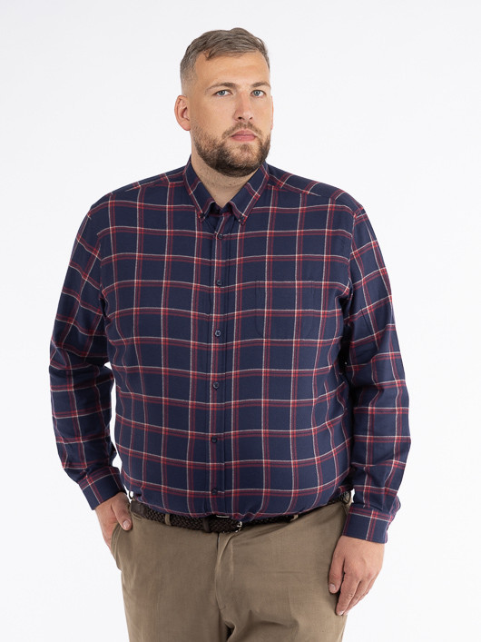 Chemise Ralph Larges Carreaux Capel Grande Taille  homme grande taille - Capelstore