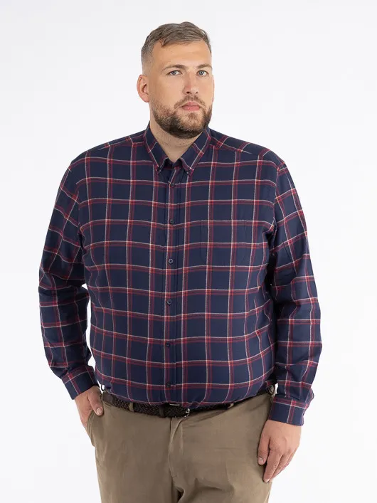 Chemise Ralph Larges Carreaux Capel Grande Taille  homme grande taille - Capelstore