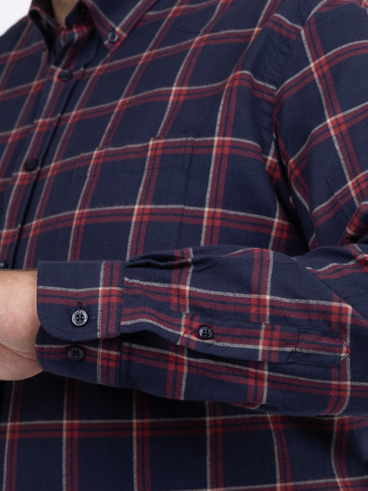 Chemise Ralph Larges Carreaux Capel Grande Taille  homme grande taille - Capelstore
