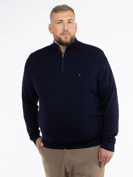 Pull Camionneur Marine Tommy Hilfiger Grande Taille  homme grande taille - Capelstore