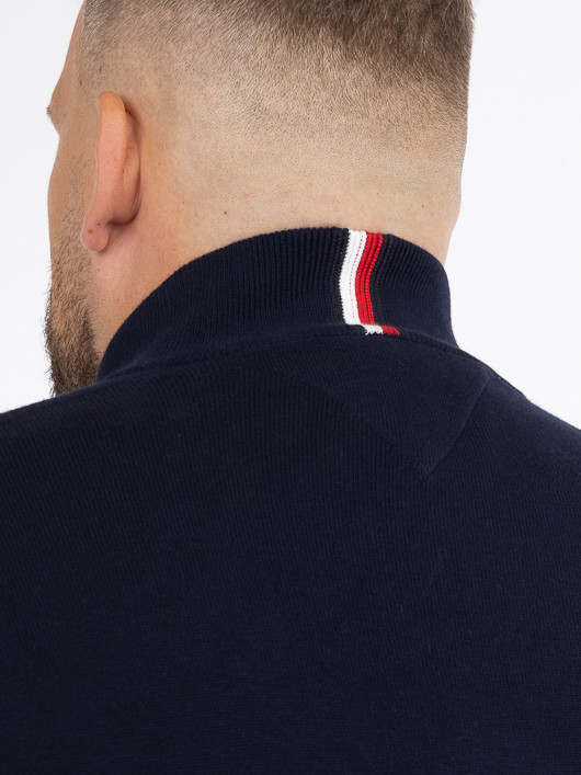 Pull Camionneur Marine Tommy Hilfiger Grande Taille  homme grande taille - Capelstore