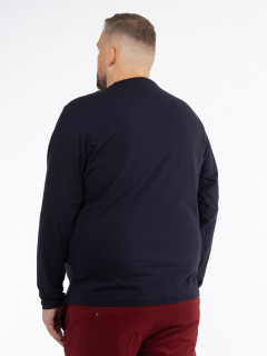 Tee-shirt Ml Uni Marine Tommy Hilfiger Grande Taille marine homme grande taille - Capelstore