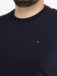 Tee-shirt Ml Uni Marine Tommy Hilfiger Grande Taille marine homme grande taille - Capelstore