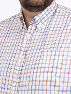 Chemise Carreaux Paul & Shark Grande Taille blanc homme grande taille - Capelstore