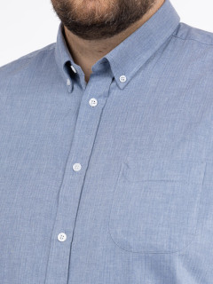 Chemise Ralph Bleue Chevrons Capel Grande Taille  homme grande taille - Capelstore