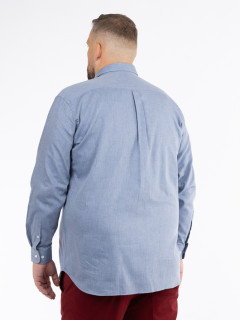 Chemise Ralph Bleue Chevrons Capel Grande Taille  homme grande taille - Capelstore