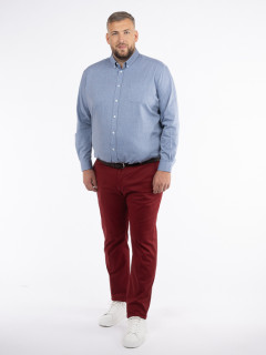Chemise Ralph Bleue Chevrons Capel Grande Taille  homme grande taille - Capelstore