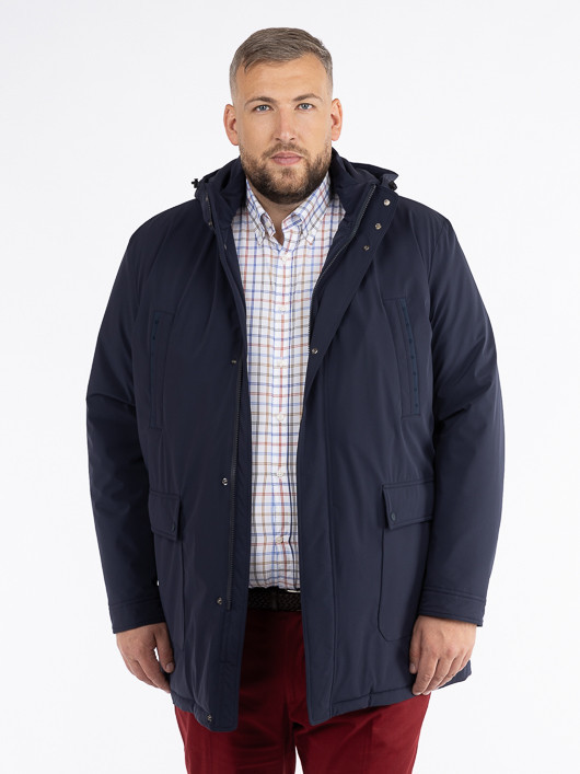 Parka Typhoon Paul & Shark Grande Taille marine homme grande taille - Capelstore
