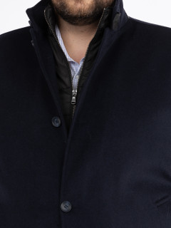 Manteau Marine Avec Parmenture Capel Grande Taille  homme grande taille - Capelstore