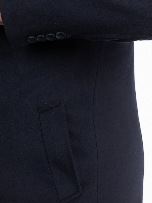 Manteau Marine Avec Parmenture Capel Grande Taille  homme grande taille - Capelstore