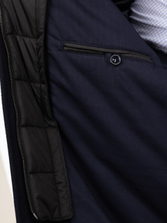 Manteau Marine Avec Parmenture Capel Grande Taille  homme grande taille - Capelstore