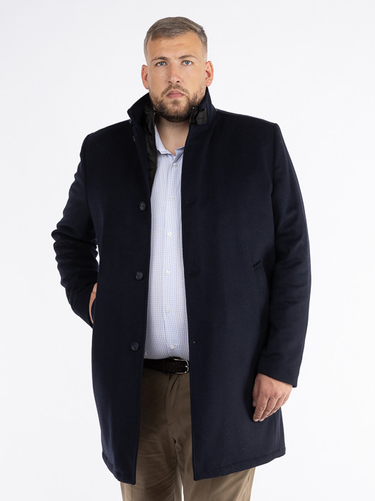 Manteau Marine Avec Parmenture Capel Grande Taille homme grande