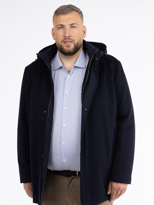 Manteau Cachemire Paul & Shark Tissu Loro Piana Grande Taille marine homme grande taille - Capelstore