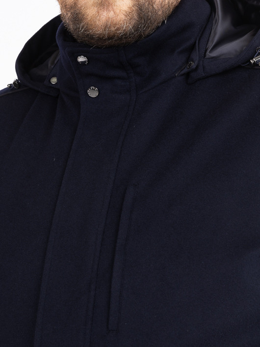 Manteau Cachemire Paul & Shark Tissu Loro Piana Grande Taille marine homme grande taille - Capelstore