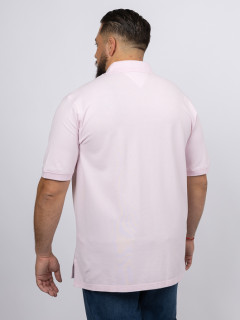 Polo Rose Logo Drapeau Tommy Hilfiger Grande Taille rose homme grande taille - Capelstore