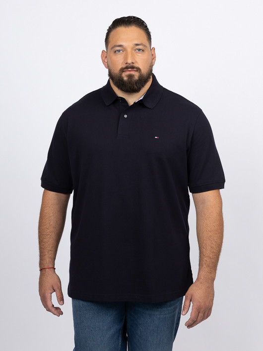 Polo Marine Logo Drapeau Tommy Hilfiger Grande Taille marine homme grande taille - Capelstore