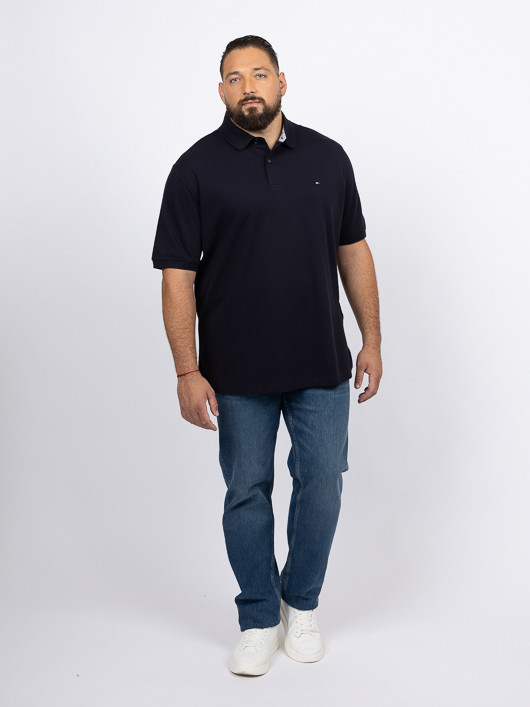 Polo Marine Logo Drapeau Tommy Hilfiger Grande Taille marine homme grande taille - Capelstore