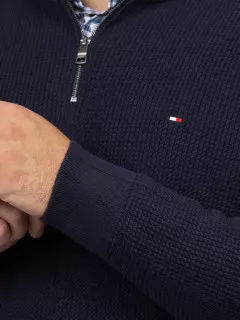Pull Camionneur StructurÃ© Hilfiger Grande Taille marine homme grande taille - Capelstore