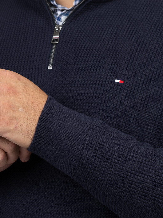 Pull Camionneur Structuré Hilfiger Grande Taille marine homme grande taille - Capelstore