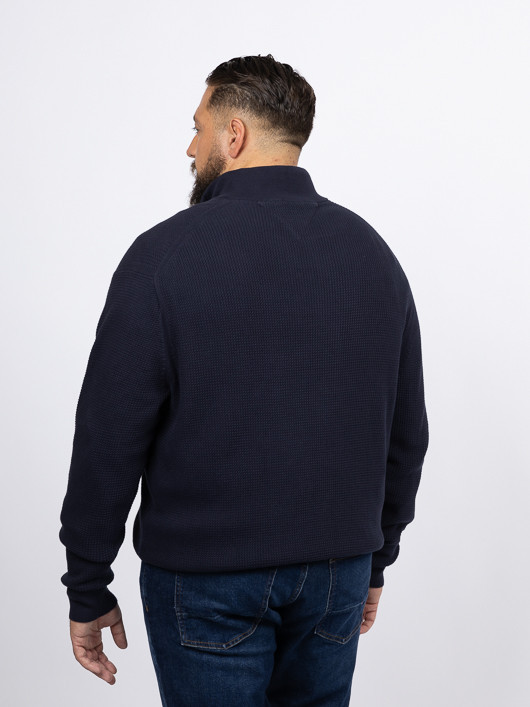 Pull Camionneur Structuré Hilfiger Grande Taille marine homme grande taille - Capelstore