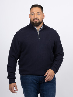 Pull Camionneur StructurÃ© Hilfiger Grande Taille marine homme grande taille - Capelstore