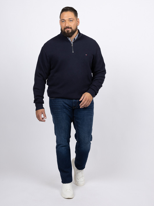 Pull Camionneur Structuré Hilfiger Grande Taille marine homme grande taille - Capelstore