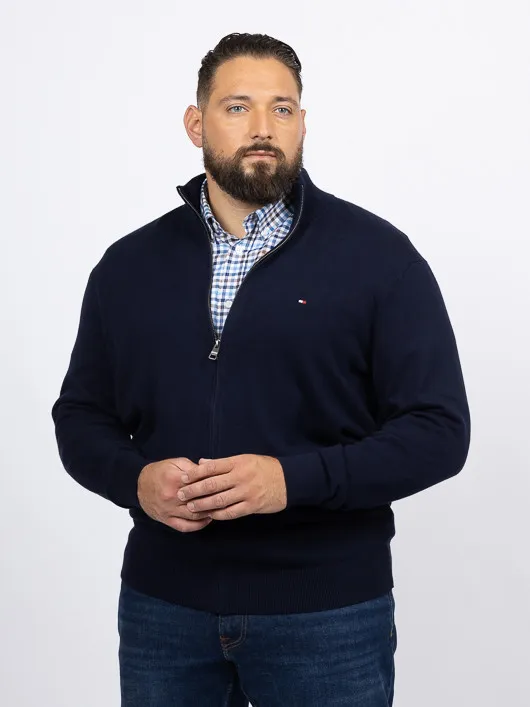 Cardigan Camionneur Marine Tommy Hilfiger Grande Taille marine homme grande taille - Capelstore