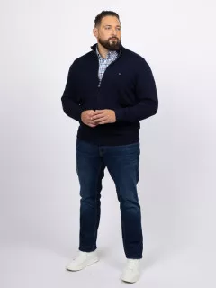 Cardigan Camionneur Marine Tommy Hilfiger Grande Taille marine homme grande taille - Capelstore