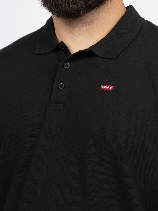 Polo Uni Noir Levi's Grande Taille noir homme grande taille - Capelstore