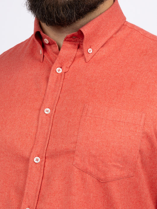 Chemise Flanelle Corail Paul & Shark Grande Taille corail homme grande taille - Capelstore