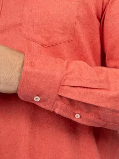Chemise Flanelle Corail Paul & Shark Grande Taille corail homme grande taille - Capelstore