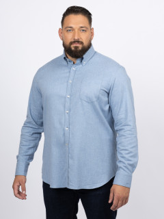 Chemise Flanelle Bleu Clair Paul & Shark Grande Taille bleu ciel homme grande taille - Capelstore