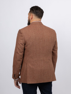 Veste Chevrons Capel Grande Taille marron/rouge homme grande taille - Capelstore