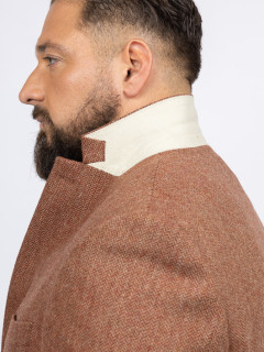 Veste Chevrons Capel Grande Taille marron/rouge homme grande taille - Capelstore