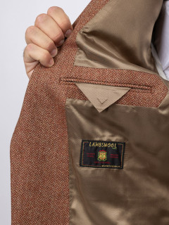 Veste Chevrons Capel Grande Taille marron/rouge homme grande taille - Capelstore