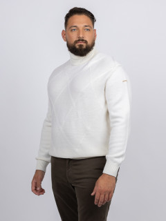 Pull Col Montant Paul & Shark Grande Taille ecru homme grande taille - Capelstore