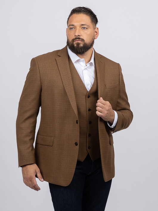 Gilet Natte Caramel Capel Grande Taille caramel homme grande taille - Capelstore