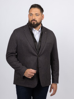 Veste Avec Parmenture Bugatti Grande Taille marron/marine homme grande taille - Capelstore