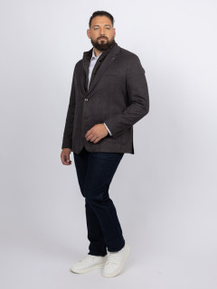 Veste Avec Parmenture Bugatti Grande Taille marron/marine homme grande taille - Capelstore