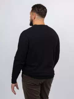 Pull Col V Noir Tommy Hilfiger Grande Taille noir homme grande taille - Capelstore