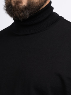 Pull Col Roule Noir Paul&shark Grande Taille  homme grande taille - Capelstore