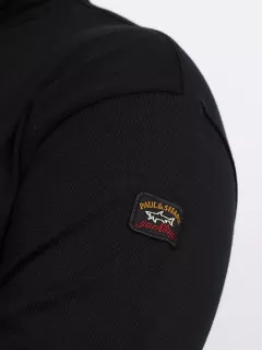 Pull Col Roule Noir Paul&shark Grande Taille  homme grande taille - Capelstore