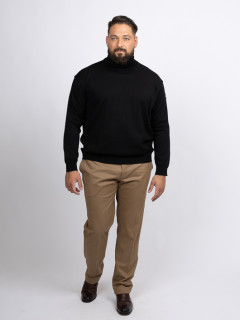 Pull Col Roule Noir Paul&shark Grande Taille  homme grande taille - Capelstore