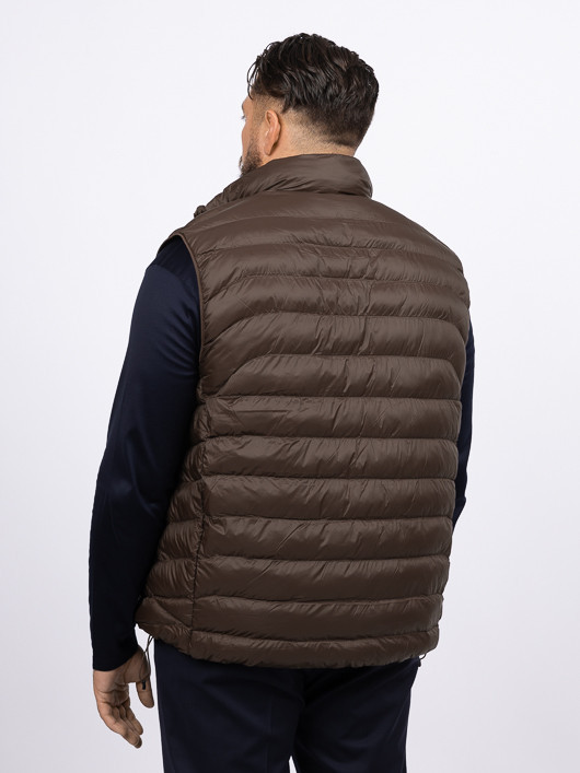 Doudoune Sans Manches Ralph Lauren Grande Taille marron homme grande taille - Capelstore